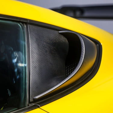 SilverRocket Dry Carbon Fiber High-Flow Intake Scoops Porsche 718 GT4/RS/Clubsport